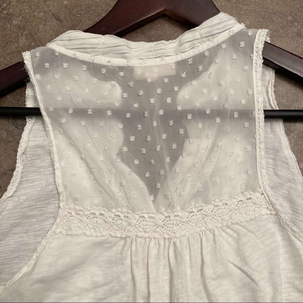 EUC! - Anthro | Meadow Rue Jenson Crochet Lace Top - Picture 6 of 9